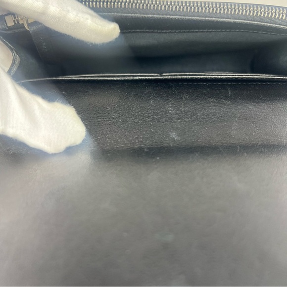 JIMMY CHOO Shoulder Bag PALASE Palace Chain Wallet JC Logo Leather Glitter - Picture 7 of 10